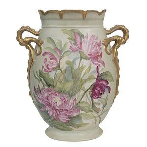Antique Elite Limoges France Vase Floral Painted